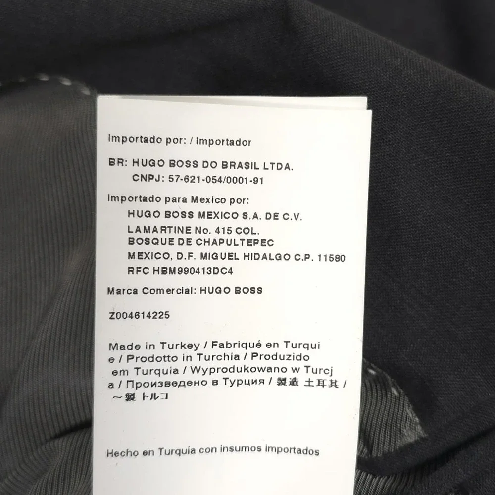 HUGO BOSS Mens Sport Coat Blazer 38S 100% Virgin Wool Business Charcoal Gray